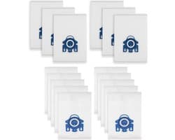 16 stuks 3D Airclean-stofzuigerzakken geschikt voor Miele GN-stofzuigerzakken - geschikt voor Miele Comlete C1/C2/C3, Classic C1,Compact C1/C2