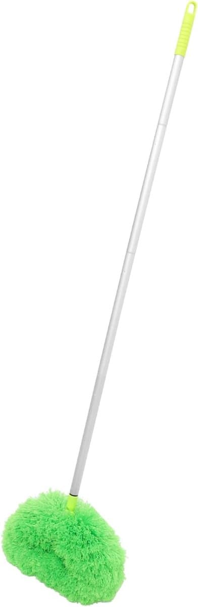 Plafondventilator Reiniger - Stofdoek met steel - Hoge plekken schoonmaken - Verstelbare extensiearm - 140 cm - Groen — afbeelding 1