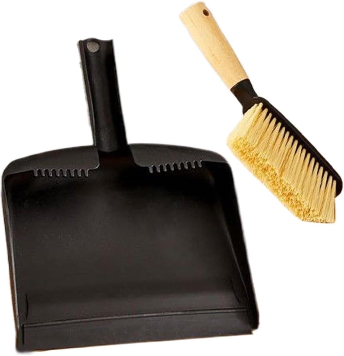 Mini Bezem en Stofpan - Kleine Schoonmaakset - Bureau Schoonmaken - Ruimtebesparend Compact - 22.5 x 5.5 x 33.5 cm — afbeelding 1