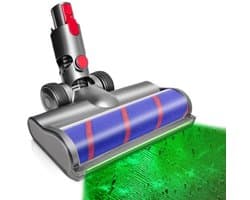 LED Vloerzuigmond met Stofdetectie - Zachte Roller Borstel Compatibel met Dyson V7 V8 V10 V11 V15 - Vervangend Onderdeel voor Harde Vloeren