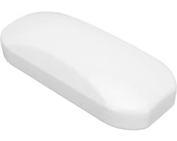Herbruikbare Kruimelveger - Haarafvalverzamelaar - Efficiënt Schoonmaken - Ingebouwde Opslagruimte - 21 x 9 x 5 cm - Wit
