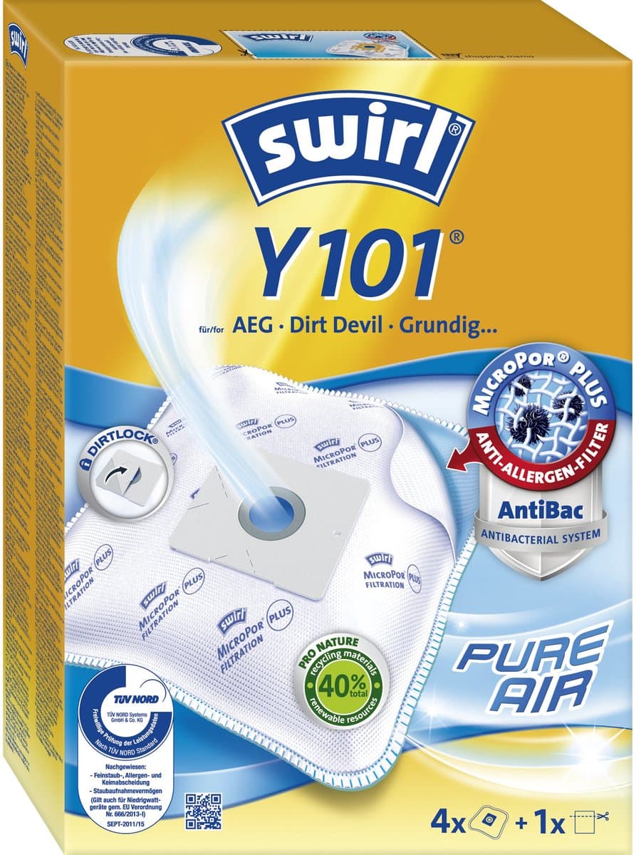 Swirl Stofzuigerzak Y 101 AirSpace - 4 Stuks — afbeelding 1