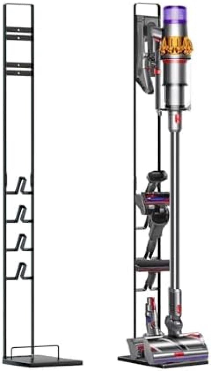 Vacuüm Standhouder Station Compatibel voor Dyson V15 V6 V7 V8 V10 V11 DC58 DC59 DC62 DC74, Stofzuigerstandaard vloerhouder zonder boren van de muur — afbeelding 1
