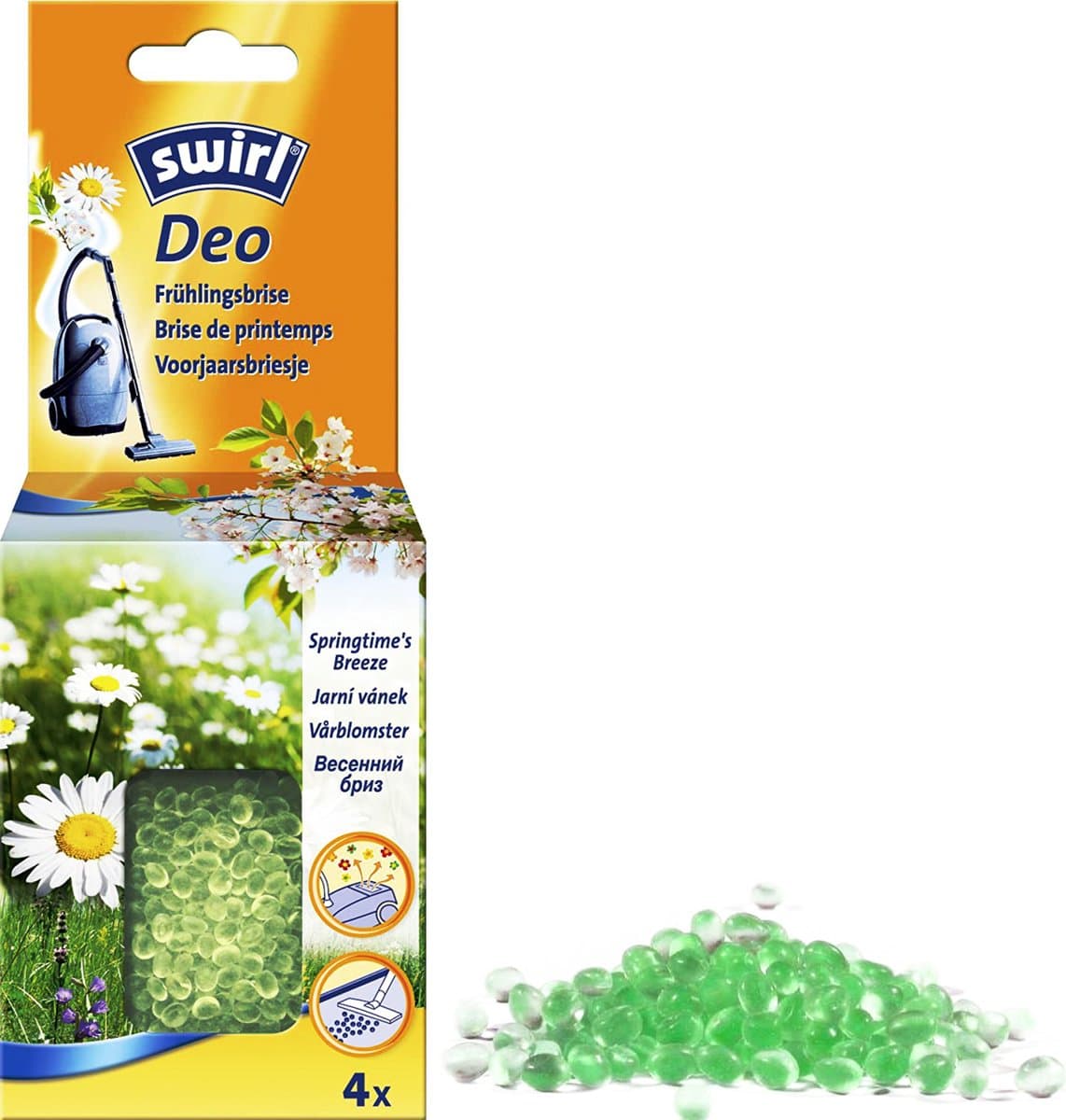Swirl geurzakjes 'Springtime's Breeze' - 4 zakjes deo geur parels - stofzuigerverfrisser geurkorrels voor in de stofzuiger — afbeelding 1