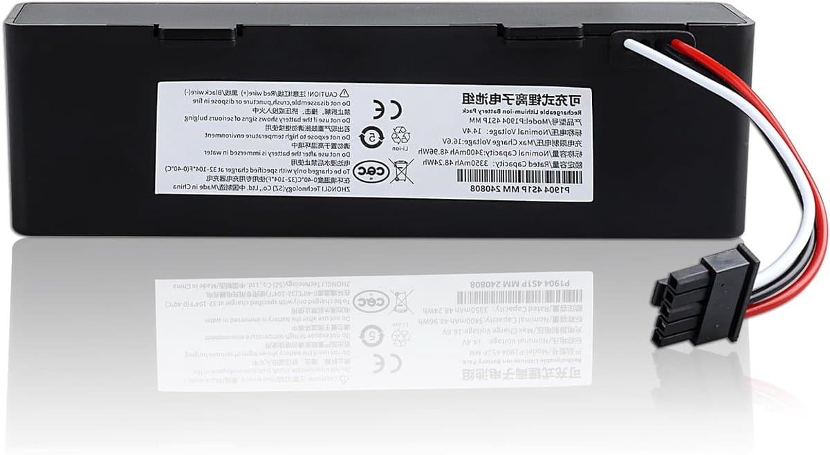 3400mAh Vervangende Batterij voor Robotstofzuiger, 14.4V Lithium-Ion Accu, Geschikt voor Mop 2S, Mop Pro en Mop P — afbeelding 1