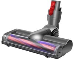 Eén borstelkop geschikt voor Dyson V7, V8, V10, V11 en V15, een accessoire met anti-klitfunctie, geschikt voor direct aangedreven reinigingsborstelkoppen, geschikt voor harde vloeren en tapijten.
