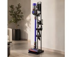 WoonWonder - Stabiele Metalen Stofzuigerstandaard voor Dyson & Dyson Handheld met ruimte voor Draadloze Stofzuigeropzetstukken en Accessoires - Dyson