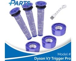 Dyson V7 Trigger Pro Filters (7 Stuks, Plus.Parts® alternatief voor 965661-01 / 967478-01)