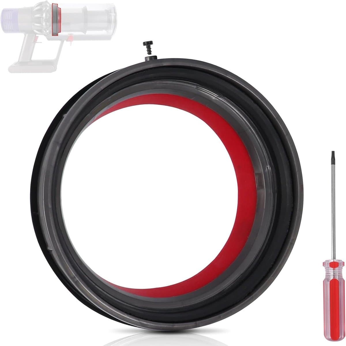 Upgrade Stofbak Afsluitring Set compatibel met Dyson V11/V15 Gen5/SV Serie + T8 Schroevendraaier — afbeelding 1