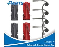 Roborock Qrevo Edge 2 Pro Borstels (6 Stuks, Plus.Parts® alternatief voor 8.02.0363)