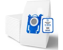 DEGG® - 10x S-BAG Stofzuigerzakken - Geschikt voor Philips, AEG en Electrolux - Sbag Stofzuigerzak - Vervangt: FC8021, GR201S en E200S - Top Kwaliteit - Voordeelverpakking - 10 STUK(S)