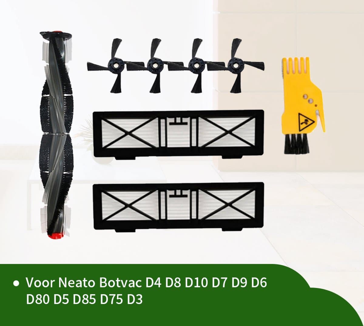 Replacements® onderdelen geschikt voor Neato Botvac D-Series (niet de D8) - 8-delig — afbeelding 1