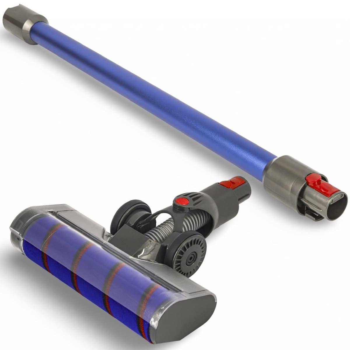 DEGG® - 2-Delige Steelstofzuiger set - Geschikt voor Dyson V10, V11, V15, V7 en V8 - Zuigmond + Zuigbuis (blauw) - Premium Kwaliteit — afbeelding 1