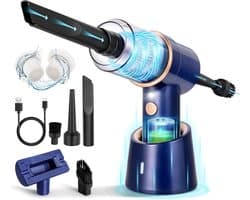 Draadloze Handstofzuiger – 3-in-1 – Oplaadbaar – Mini Stofzuiger en Persluchtblazer – Voor Huis, Auto en Huisdierenhaar