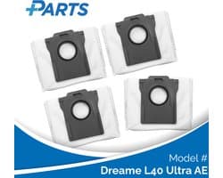 Dreame L40 Ultra AE Stofzakken (4 Stuks, Plus.Parts® alternatief voor RDB8)