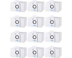 12 Stuks Stofzak Accessoires voor Ecovacs Deebot X1 Omni & X1 e Omni, T20 omni, T20e Omni Zuigstation, Reserve Stofzuigerzakken Compatibel met Ecovacs Deebot, 3.2L Grote Capaciteit Stofzuigerzak.