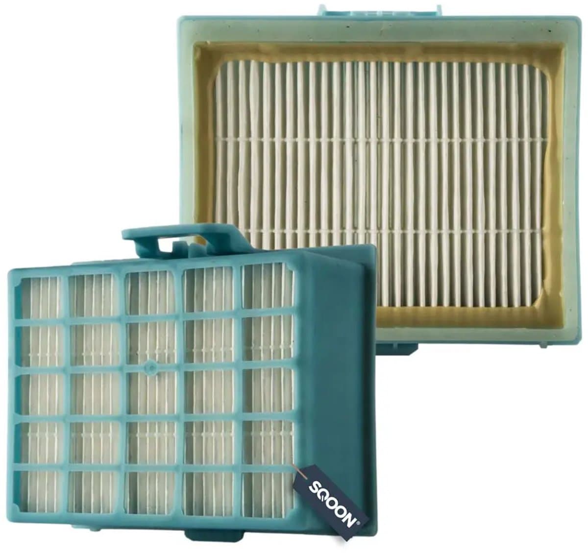 SQOON® HEPA-filter geschikt voor Bosch Move-On & Siemens BSG6 serie - Gelijk aan model: 576833, 00576833 - Voor schone en allergievrije uitblaaslucht — afbeelding 1