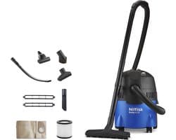 Nilfisk Buddy 12 Car Clean Edition – Krachtige nat- en droogstofzuiger met 1200W motor, 12L, 250W blaasfunctie & accessoires voor perfect auto-onderhoud, Cilinderstofzuiger