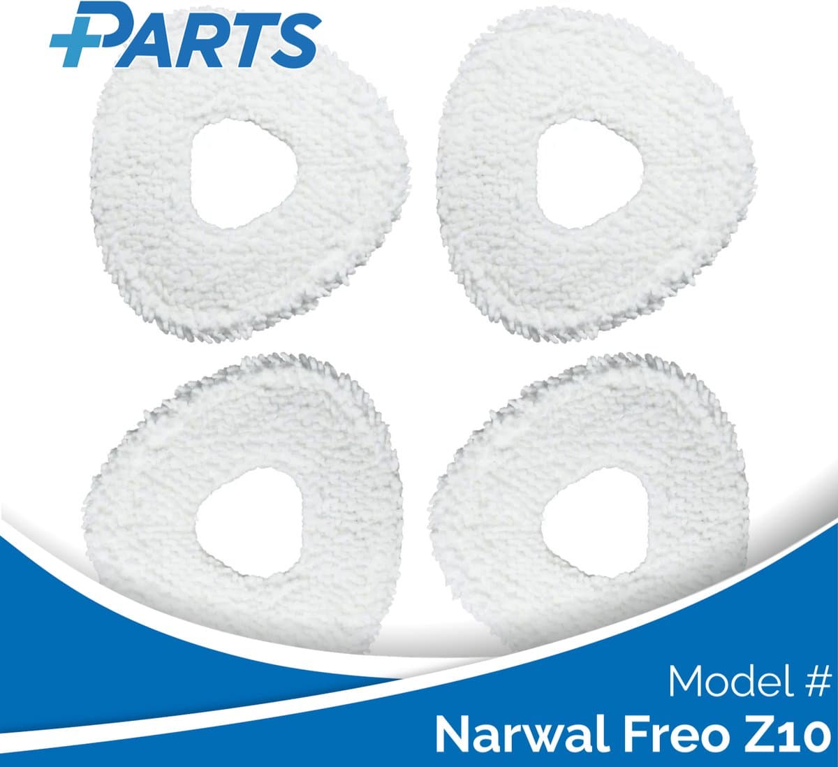 Narwal Freo Z10 Dweilpads (4 Stuks, Plus.Parts® alternatief voor CP-PJ-A00087-00-00) — afbeelding 1