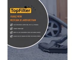 Lang en flexibel stofzuigerslang mondstuk TopFilter