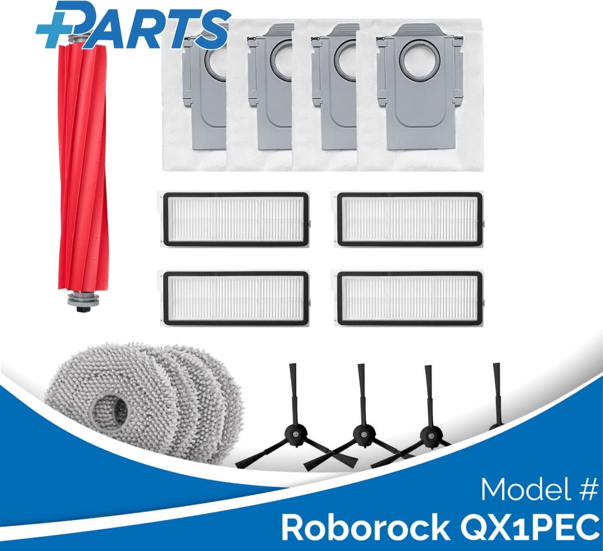Roborock QX1PEC Onderhoudsset (Plus.Parts® alternatief voor 8.02.0297) — afbeelding 1