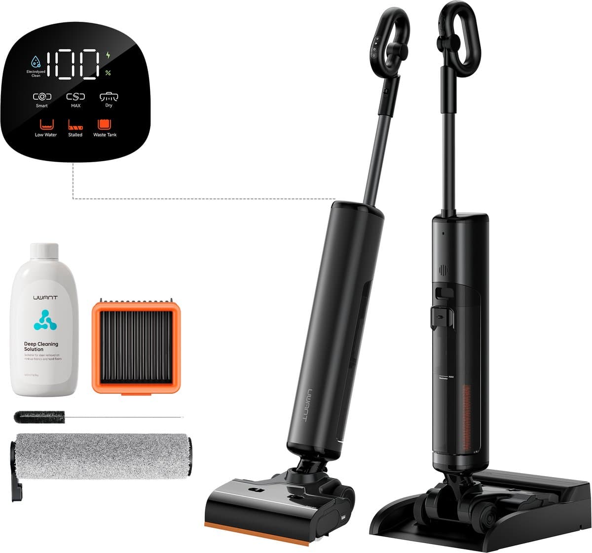 UWANT D800 Serie - Stofzuiger met dweilfunctie - 300W - Grijs — afbeelding 1