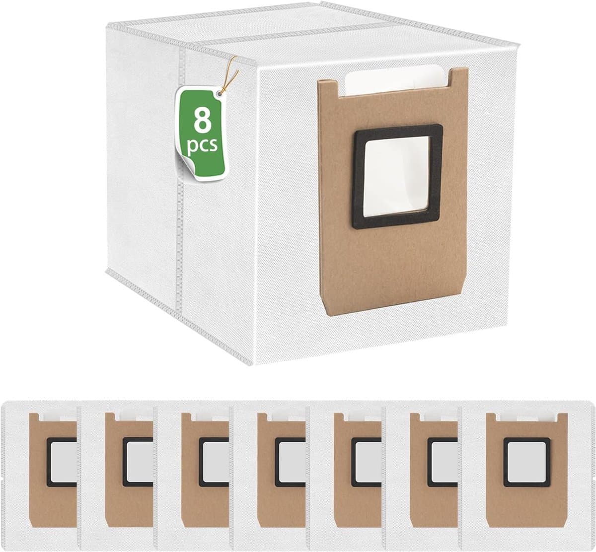 COYICOLI 8 Pack Stofzakken voor Eufy Omni C28 E25 E28 Robot Vacuüm Vervanging - ShopVlot — afbeelding 1