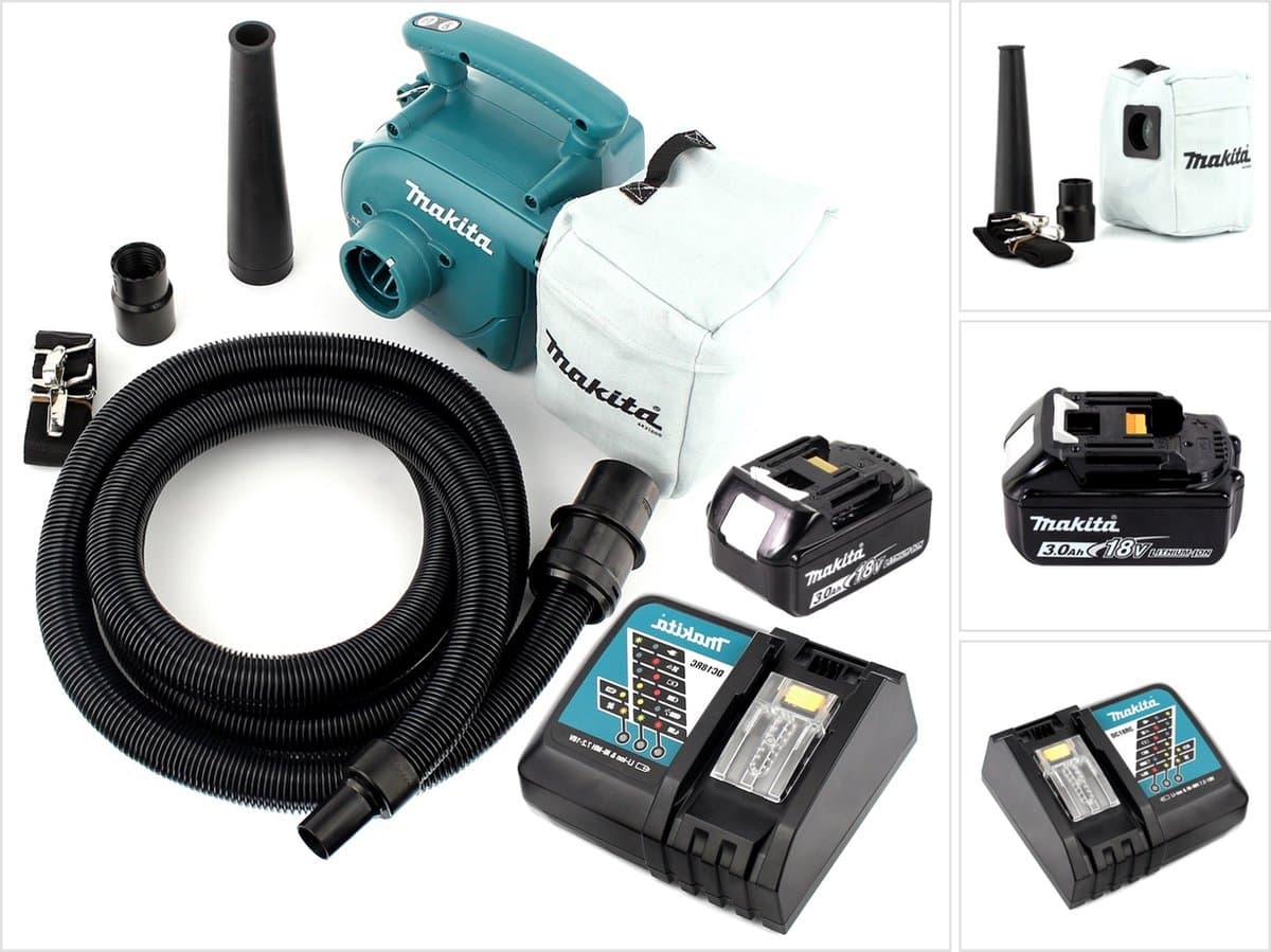 Makita DVC 350 RF1 snoerloze stofzuiger 18V + 1x oplaadbare accu 3.0Ah + lader — afbeelding 1
