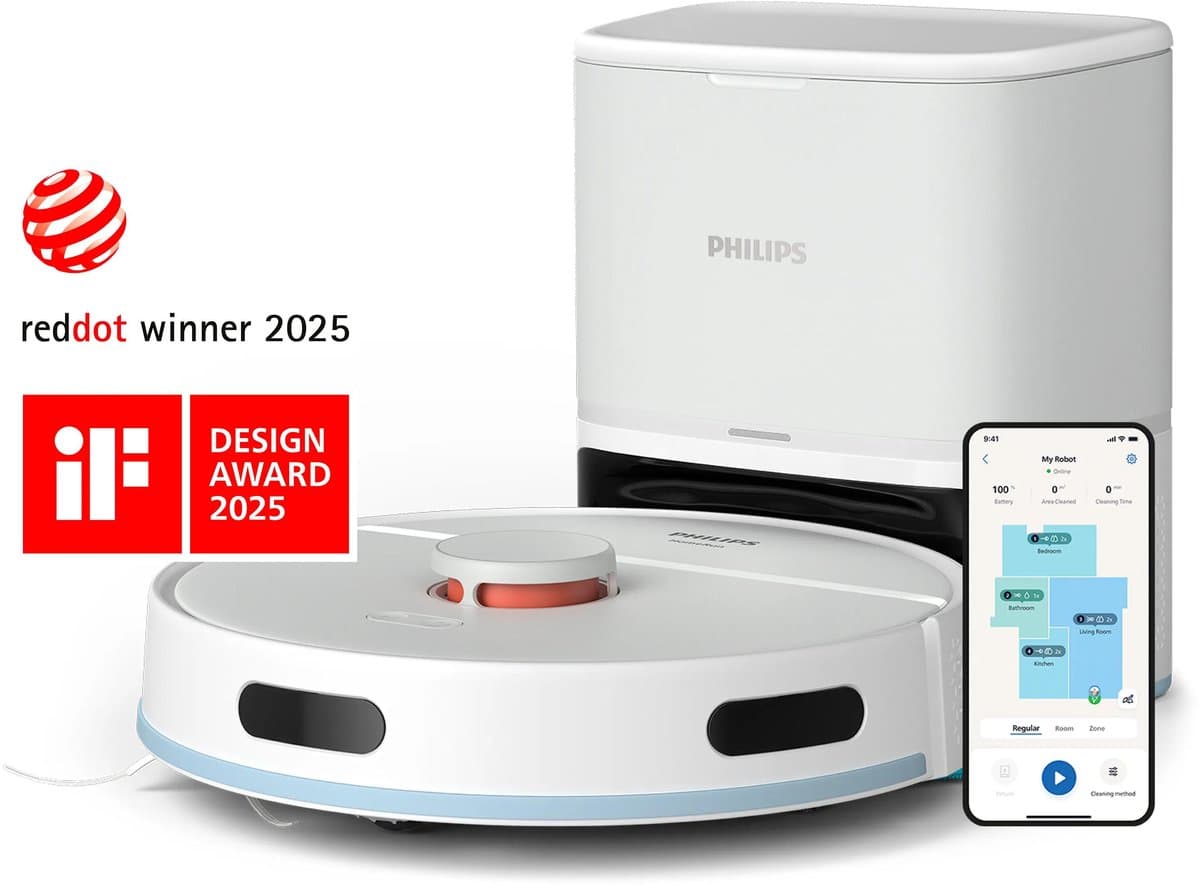 PHILIPS XU2000/10 Robotstofzuiger met dweilfunctie Donkerblauw — afbeelding 1