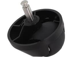 Robotstofzuiger Voorwiel - Zwenkwiel Reserveonderdeel - Stofzuiger Manoeuvreerbaarheid - Stevig Materiaal - 10 x 5 x 3 cm - Zwart