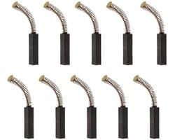 Golden crown - Motor Koolborstels - Vervangingsset - 10 Stuks - Geschikt voor Stofzuiger en Mixer - Betrouwbaar en Duurzaam