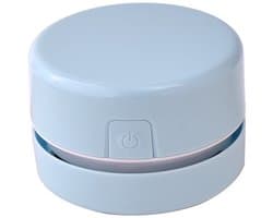Draadloze handstofzuiger Geschikt voor op het bureau - Mini-bureaustofzuiger - Lichtgewicht en draagbaar - Blauw Geschikt voor bureaureiniging