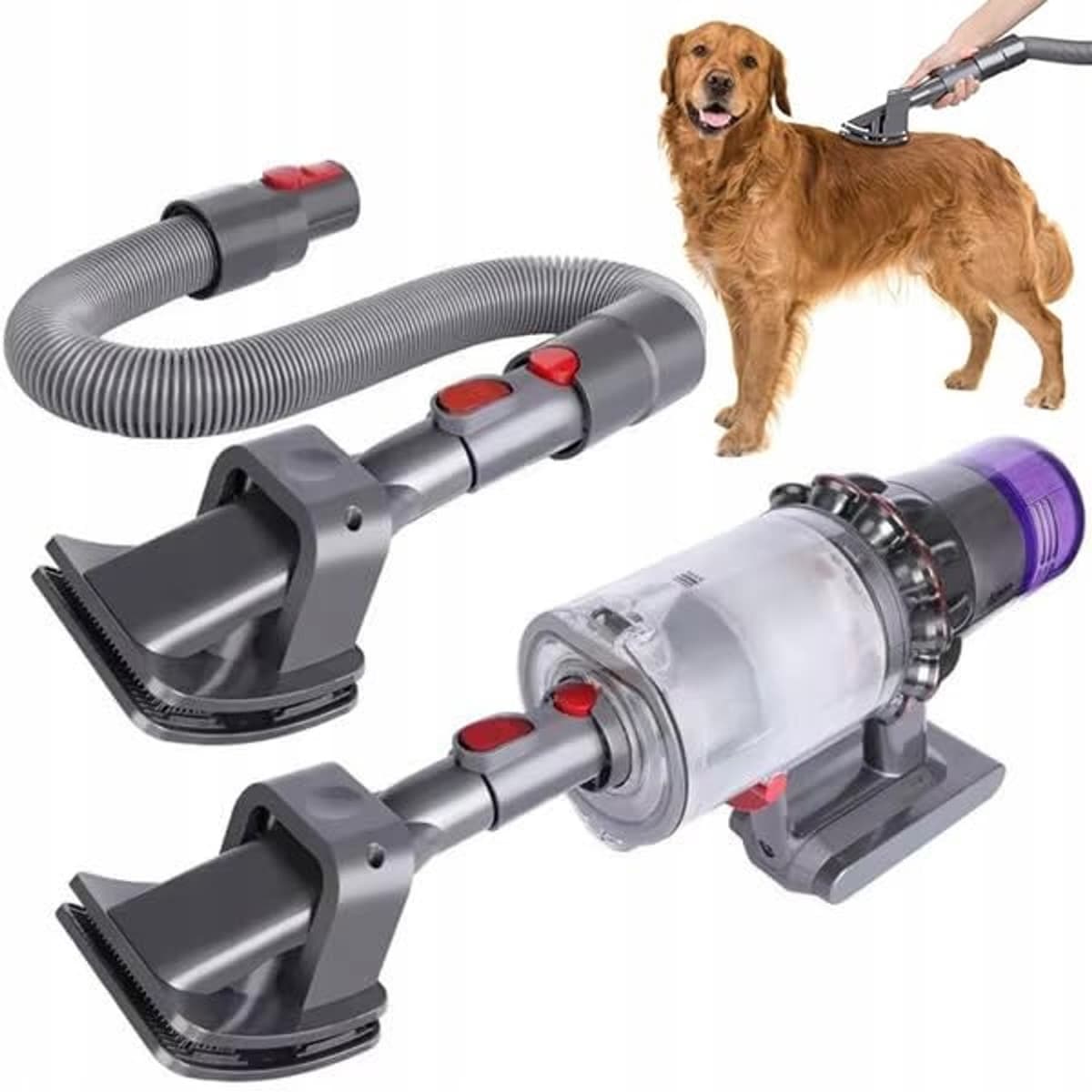 Huisdierverzorgingsset - 3-in-1 - Geschikt voor Dyson V7-V15 — afbeelding 1