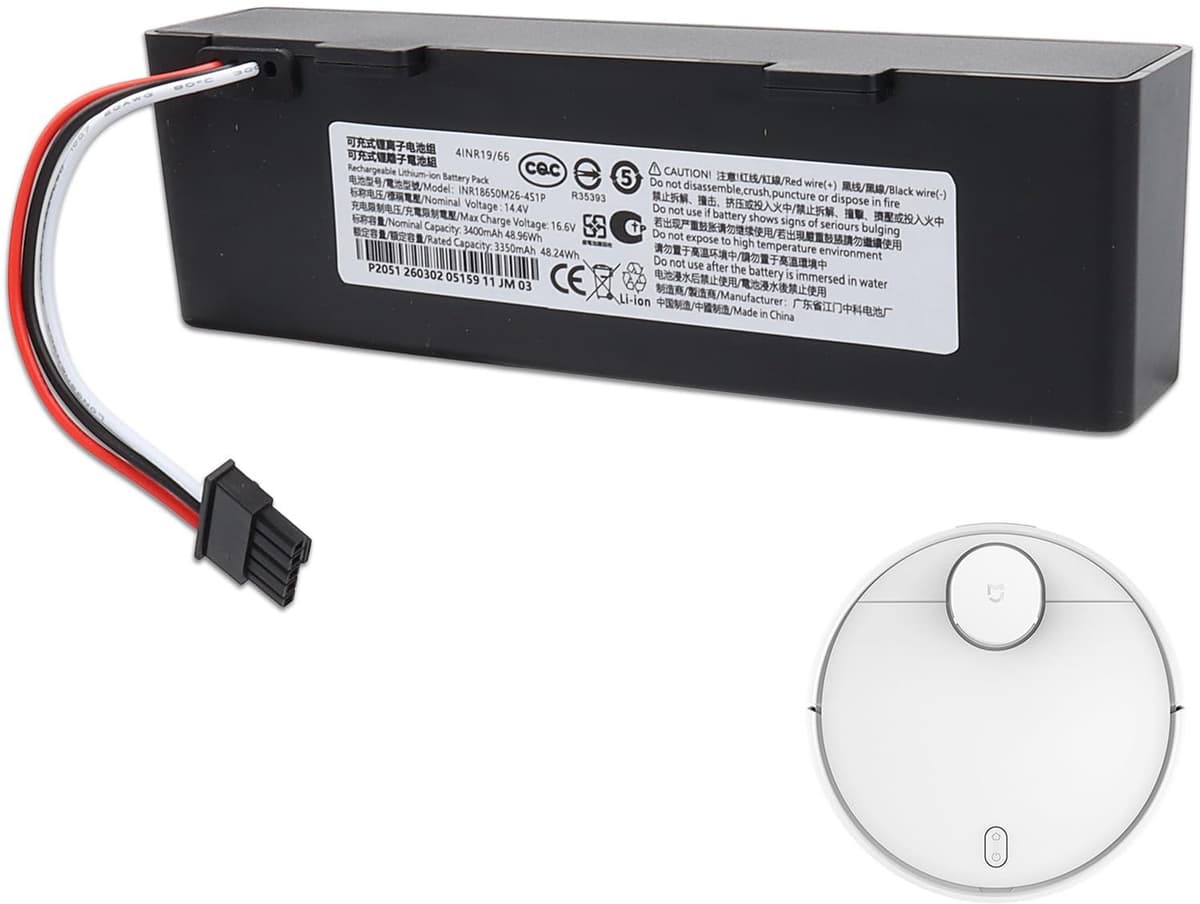 Stofzuigeraccu - 14,4 V - 3400 mAh - Lithium-ion — afbeelding 1