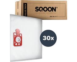 SQOON® Stofzuigerzakken Geschikt voor Numatic Henry HVR160 / Hetty HET160 - Vervangt Model 604011 - High Filtration voor Optimale Stofopname - 30 stuks