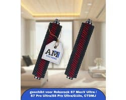 2 stuks reinigingsborstels geschikt voor Roborock S7 MaxV Ultra / S7 Pro Ultra/S8 Pro Ultra/G10s, CTDMJ rolborstel, onderhoudsborstel, afneembare accessoires voor hogedruk-reinigingsrollerborstels