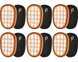 Geschikt voor 6 filters voor SpeedPro Max draadloze stofzuigers, waaronder FC6812, FC6813, FC6822, FC6823, FC6827, FC6908, FC6906 en FC6904. Vervangende filteraccessoires.