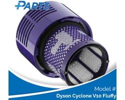 Dyson Cyclone V10 Fluffy Filter (Plus.Parts® alternatief voor 969082-01)
