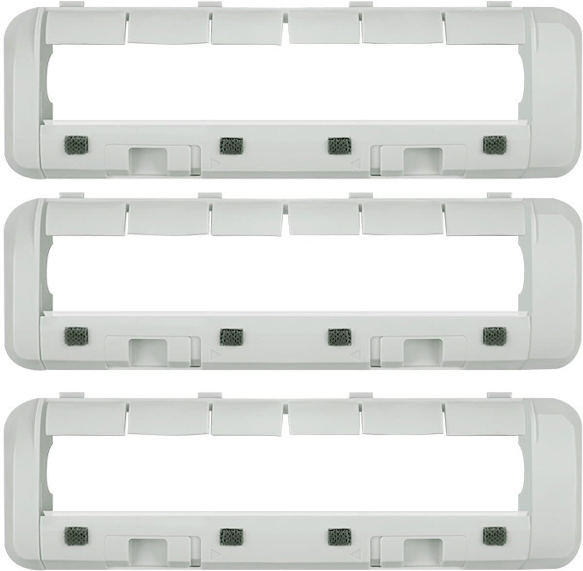 3x Hoofdborstelafdekking - Geschikt voor Mova P50 Pro Ultra - P50 Ultra - P10 Pro Ultra - P10 Ultra - V50 Ultra Complete - E40 Ultra - S20 Ultra - E30 Ultra & Dreame X40 Ultra - L40 Ultra - X30 Ultra - S30 Pro Ultra - Wit — afbeelding 1