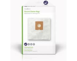 Nedis Stofzuigerzak - 4 Stuks - Synthetisch - Meest verkocht voor: Philips - Wit