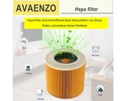Set of 12 bags 6.959-130.0 1 cartridge filter 6.414-552.0 for Kärcher WD3 WD3 Premium MV3 SE 4001 SE 4002 WD3.200 - ShopVlot