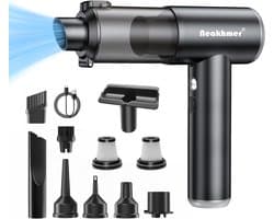 SnelShoppen - Draadloze Handstofzuiger 4 in 1 - Compacte en Krachtige Accu Stofzuiger met Borstelloze Motor, 20.000 Pa Zuigkracht voor Auto, Thuis, Ka