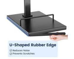 PromoHome Stofzuigerstandaard voor Dyson V15, V12, V11, V10, V8, V7, V6 - Vrijstaande houder met 5 accessoirehaken - Ruimtebesparend, geen boren nodig