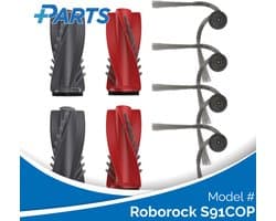 Roborock S91COP Borstels (6 Stuks, Plus.Parts® alternatief voor 8.02.0363)