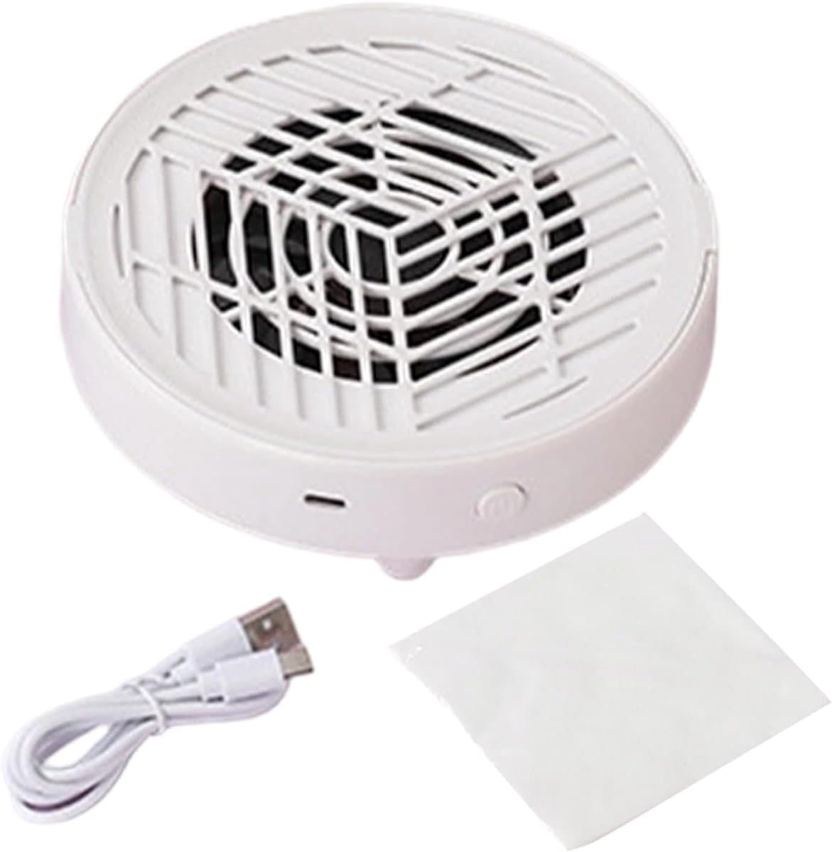 Nagel Stof Afzuiger - Elektrische Collector - Manicure Schoonmaak - Stille Werking - 15x15x4.5 cm — afbeelding 1