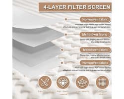 10 stofzuigerzakken voor Dreame S10/L10s Ultra/ L20 Ultra/L10 Ultra, Xiaomi X10+, X20+ robotstofzuigerzakken, 2,5 l stofzuigerzakken met grote capaciteit