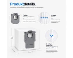14 stuks stofzakken voor Roborock Q7 L5+/Q10 S5+/S7 Max Ultra/Q5 Pro+/Q8 Max+/S8+/S8 Pro Ultra/S7 MaxV Ultra/S7 Pro Ultra/Q7+/Q7 Max+/T8/Q5+/G10S PRO/Q7 Max+ stofzuiger afzuigstation