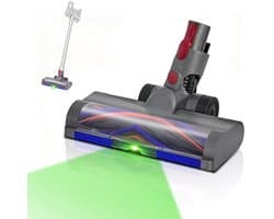Vervangende LED Borstelkop voor Stofzuiger V7 t/m V15