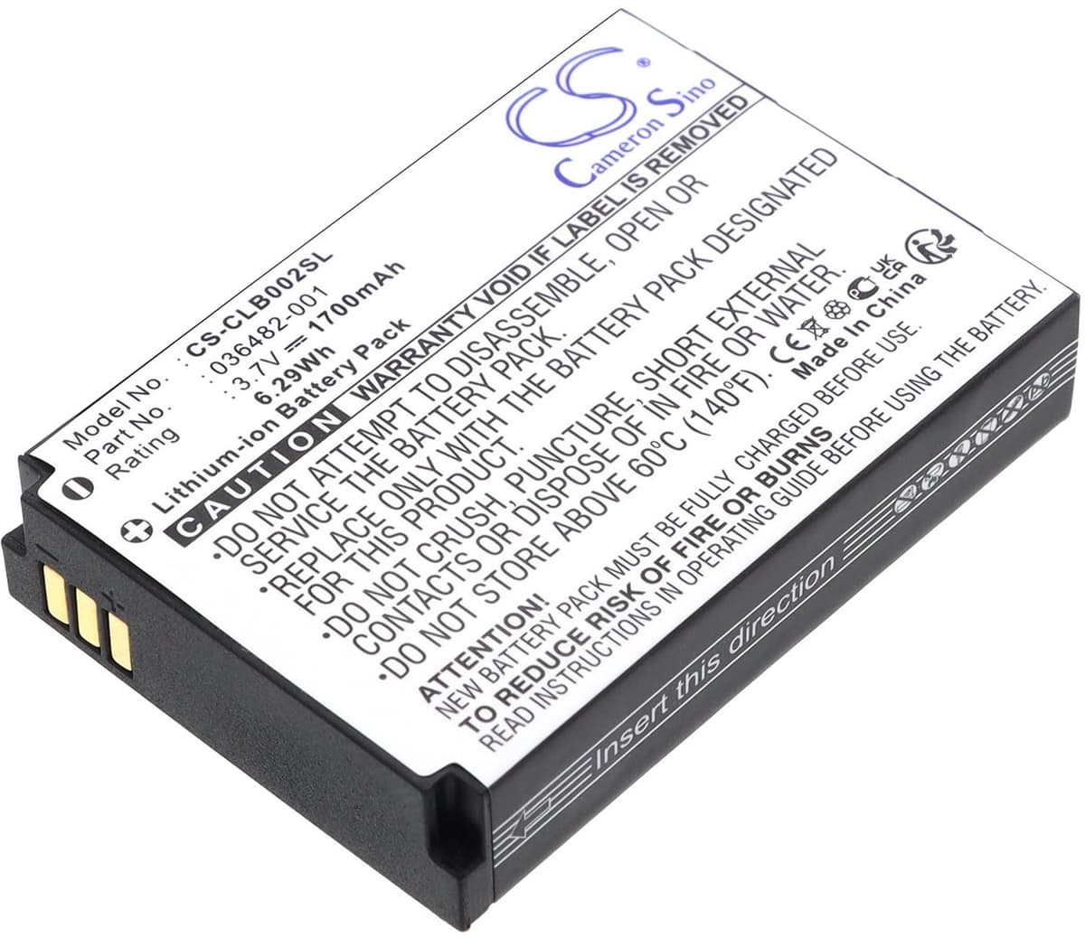 Stofzuigeraccu - 1700mAh - Li-ion - 3.7V — afbeelding 1
