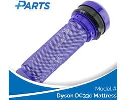 Dyson DC33c Mattress Filter (Plus.Parts® alternatief voor 923413-01)